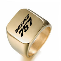 Thumbnail for Boeing 757 & Text Designed Men Rings