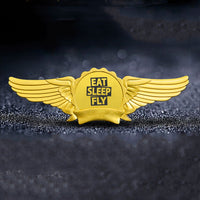 Thumbnail for Eat Sleep Fly Designed Badges