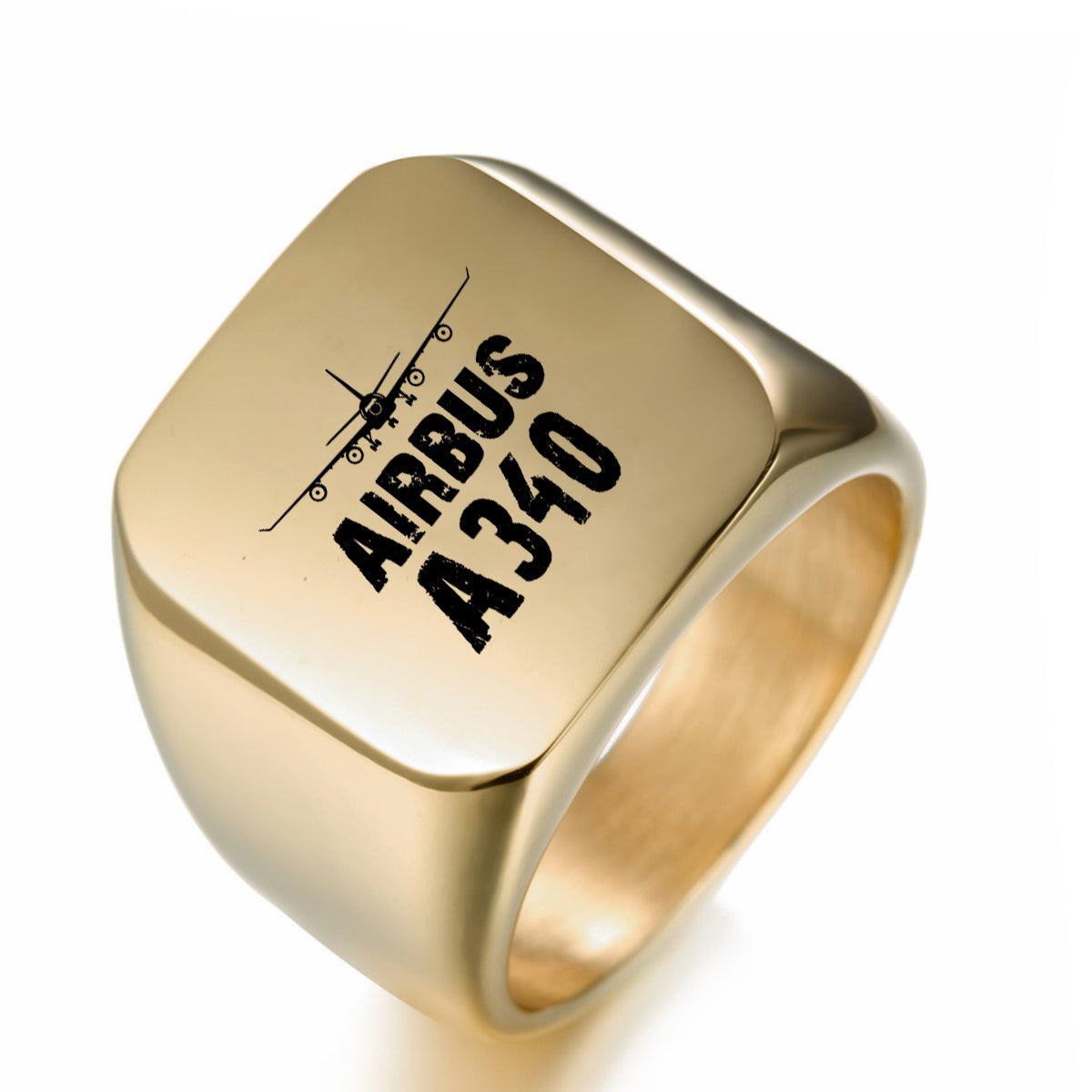 Airbus A340 & Plane Designed Men Rings