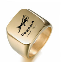 Thumbnail for Cessna Aeroclub Designed Men Rings