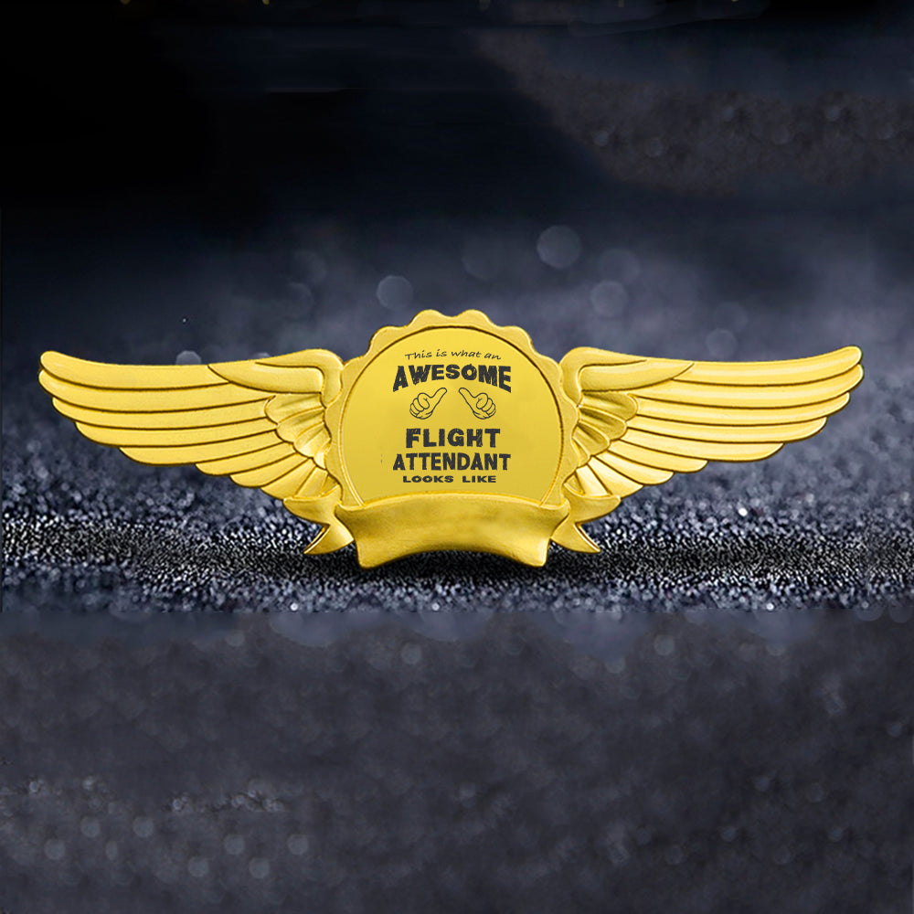 Flight Attendant Designed Badges