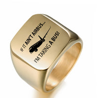 Thumbnail for If It Ain't Airbus I'm Taking A Bus Designed Men Rings