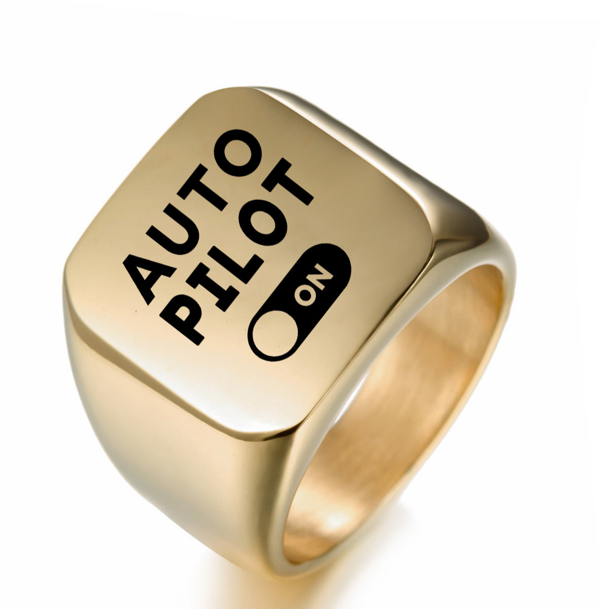 Auto Pilot On Designed Men Rings