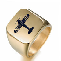 Thumbnail for Eat Sleep Fly & Propeller Designed Men Rings