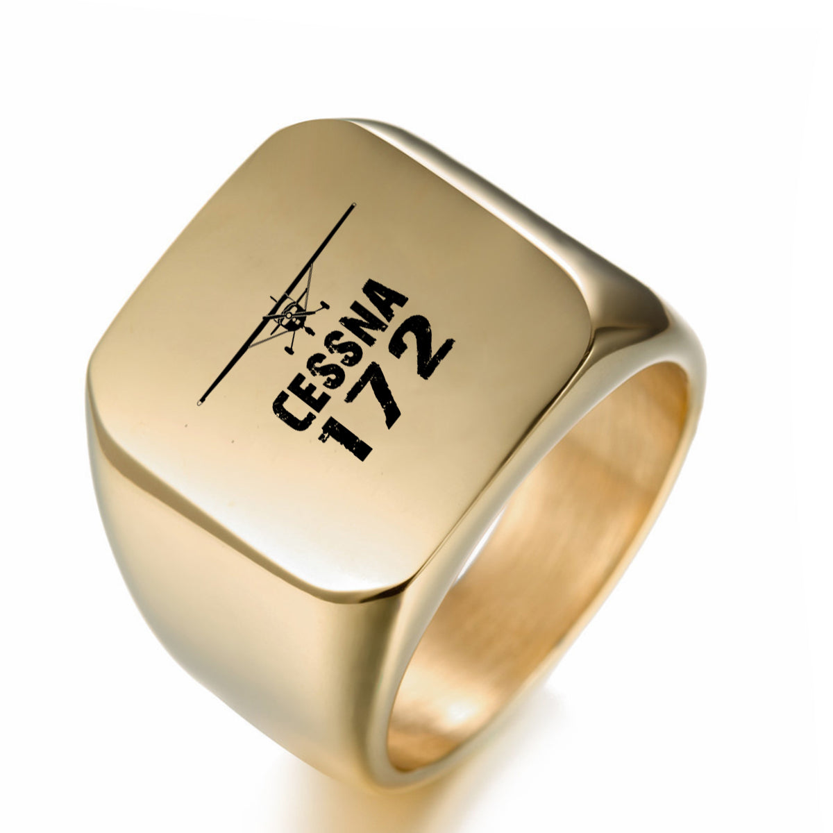 Cessna 172 & Plane Designed Men Rings