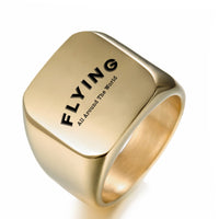 Thumbnail for Flying All Around The World Designed Men Rings