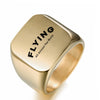 Flying All Around The World Designed Men Rings