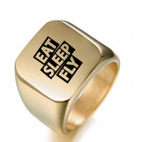 Thumbnail for Eat Sleep Fly Designed Men Rings
