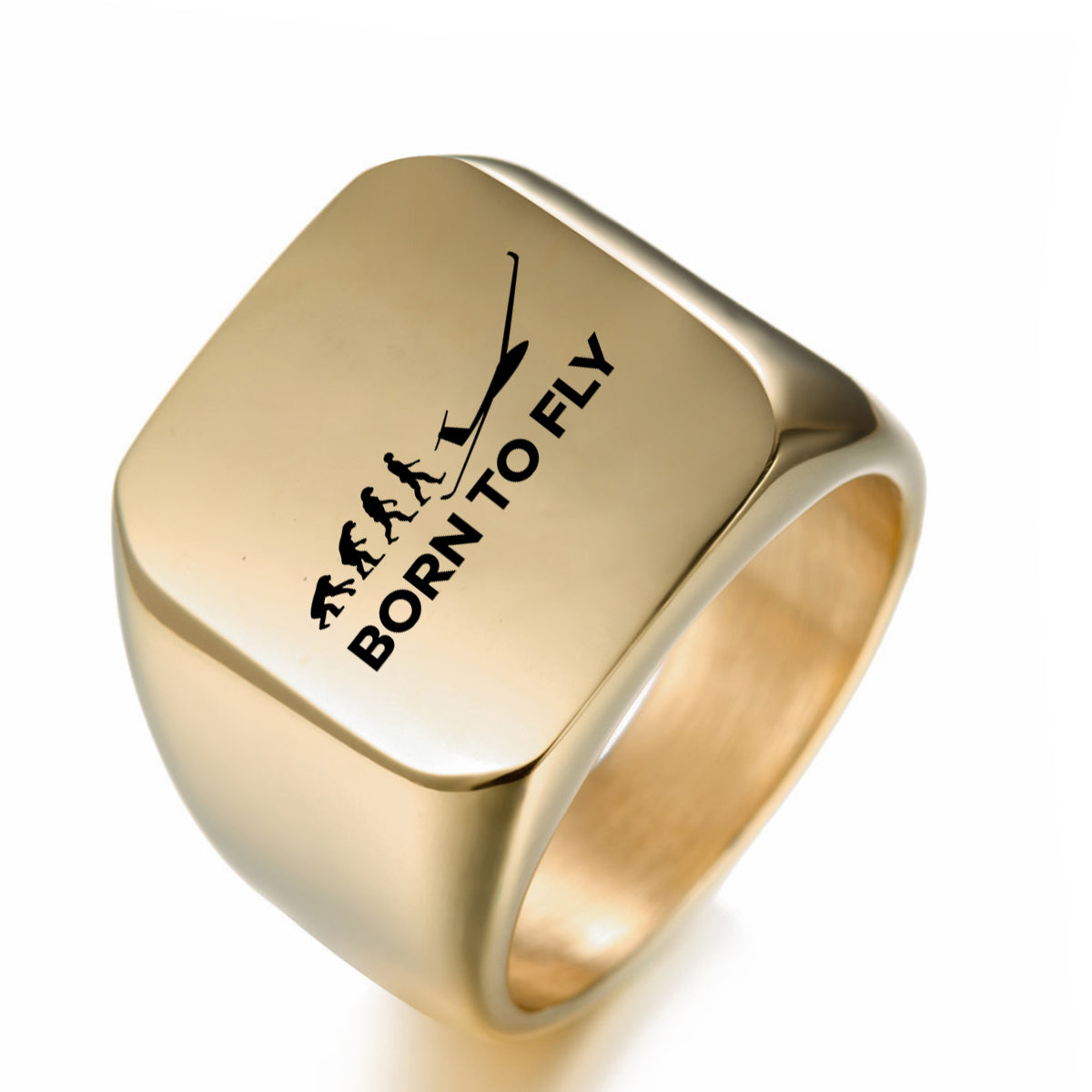Born To Fly Glider Designed Men Rings