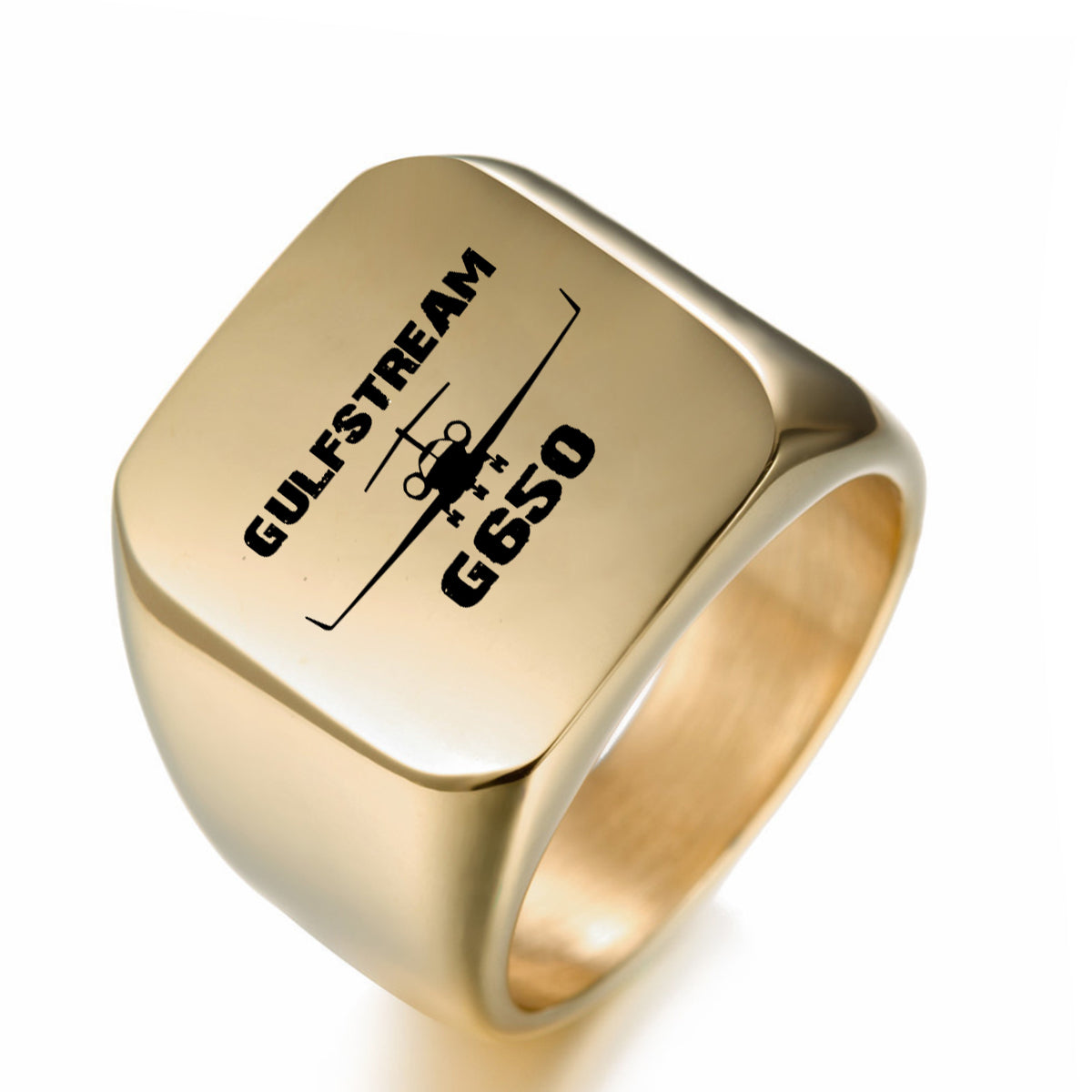 Gulfstream G650 & Plane Designed Men Rings
