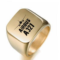 Thumbnail for Airbus A321 & Plane Designed Men Rings