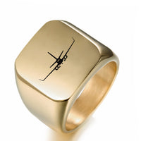 Thumbnail for Boeing 737-800NG Silhouette Designed Men Rings