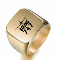 Thumbnail for Boeing 747 & Plane Designed Men Rings