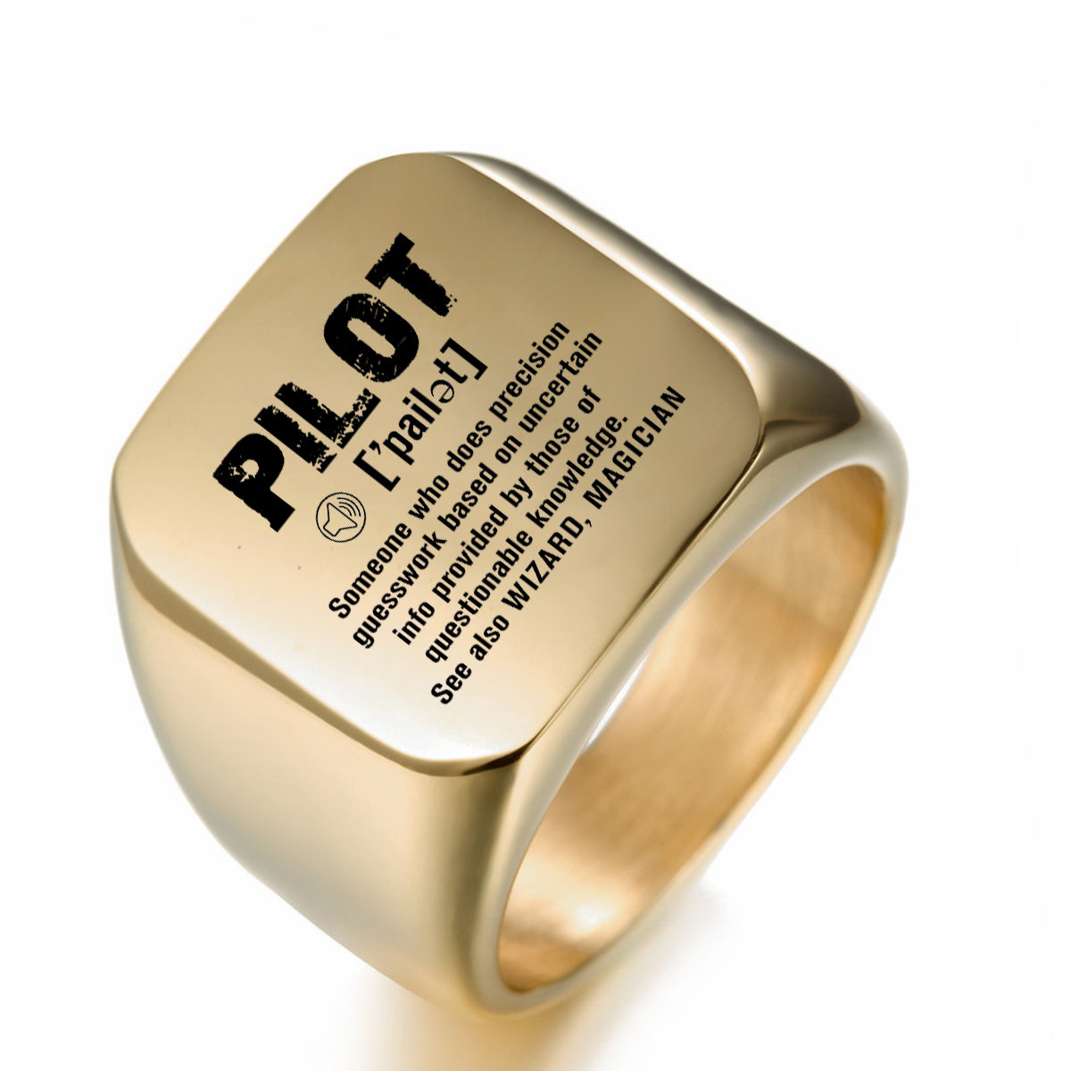 Pilot [Noun] Designed Men Rings