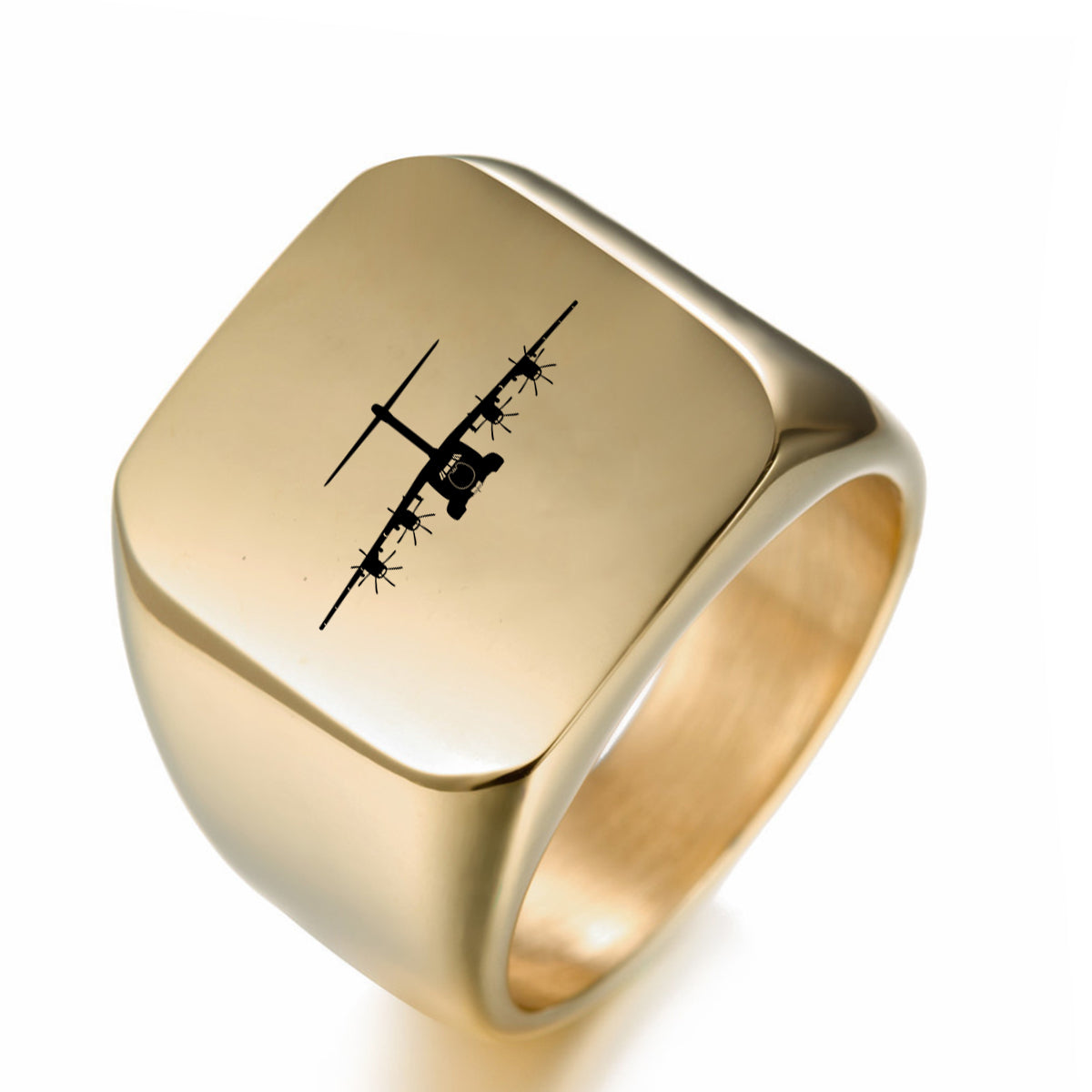 Airbus A400M Silhouette Designed Men Rings
