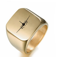Thumbnail for Boeing 757 Silhouette Designed Men Rings