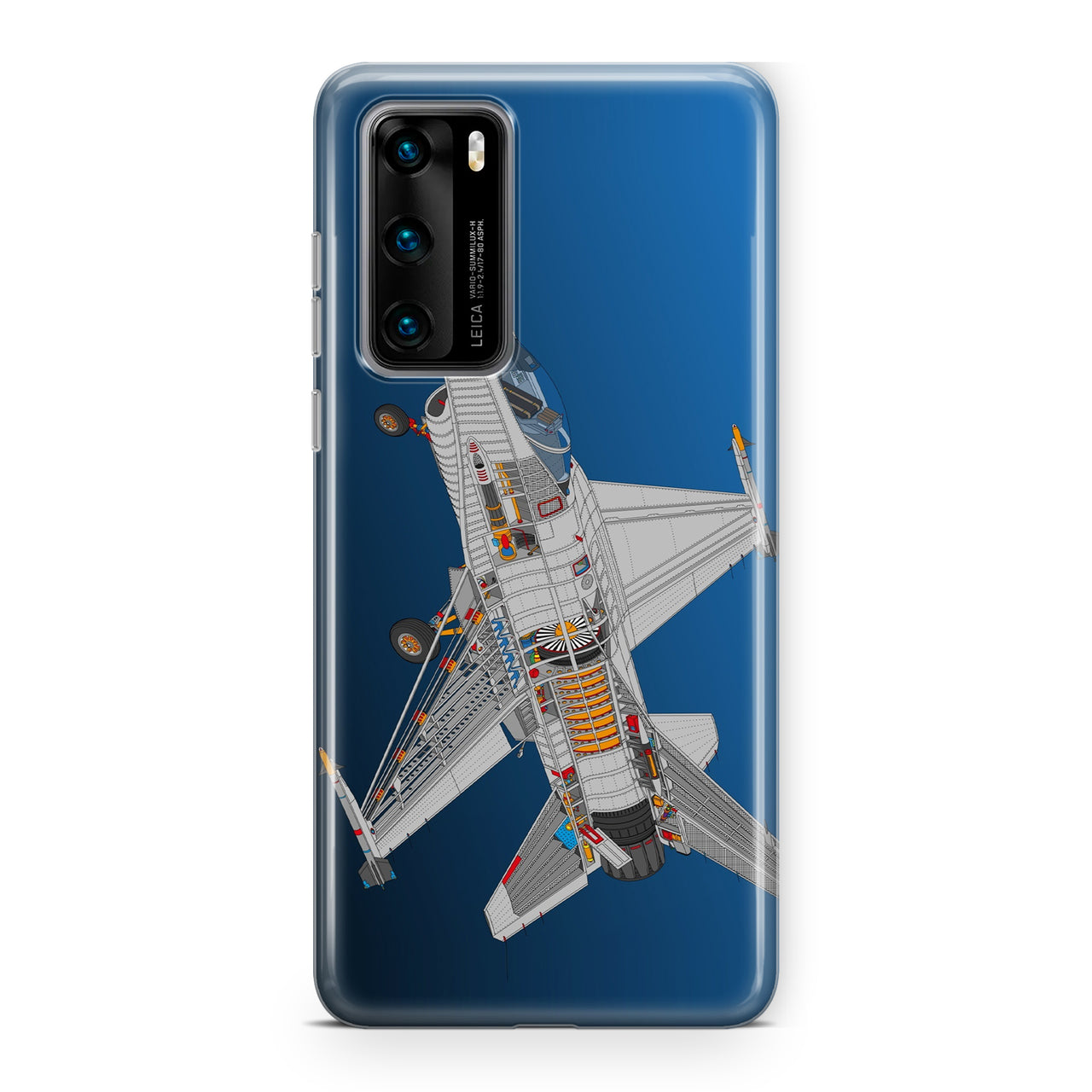 Graphical Fighting Falcon F16 Designed Huawei Cases