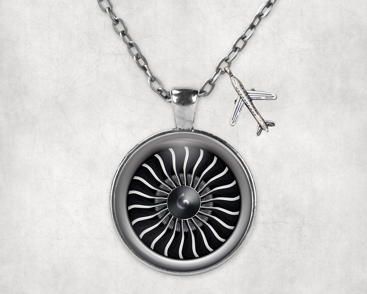 Graphical Jet Engine Designed Necklaces