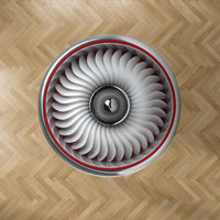 Thumbnail for Graphical Jet Engine & Red Line Designed Carpet & Floor Mats (Round)