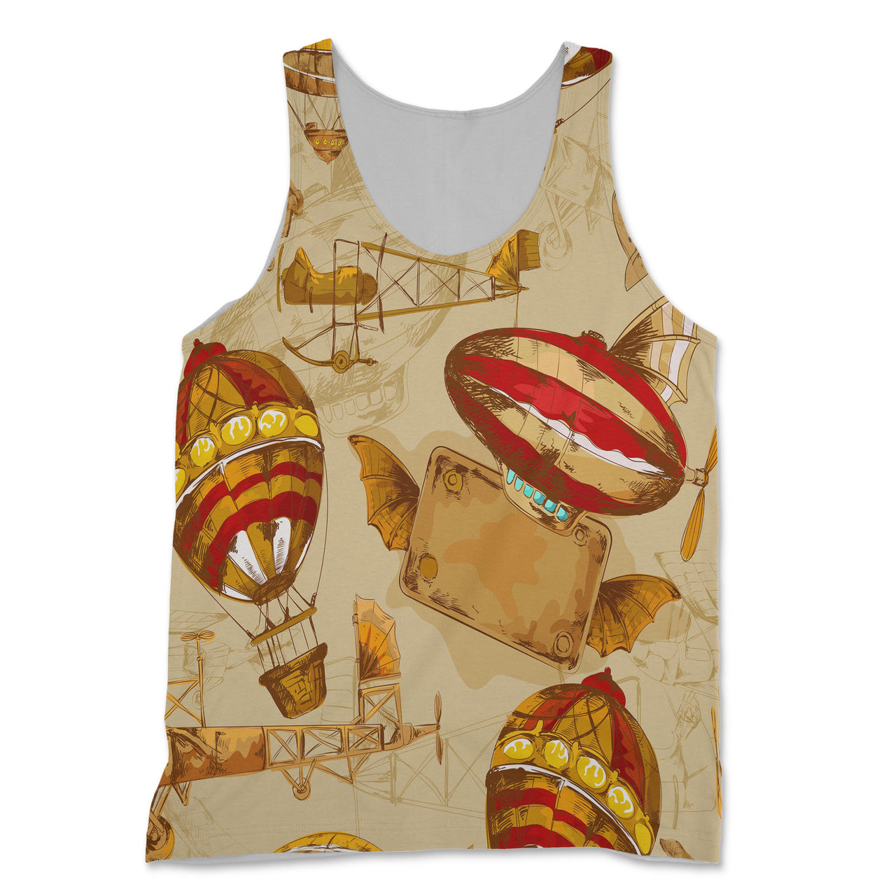 Graphical Travel Designed 3D Tank Tops