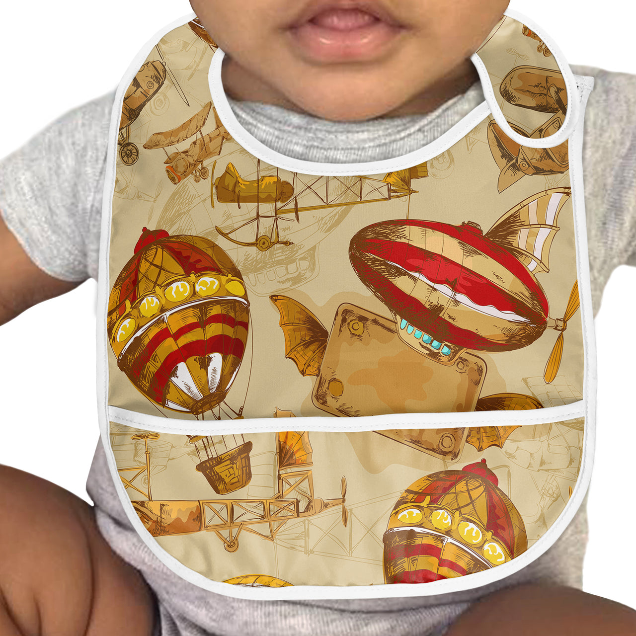 Graphical Travel Designed Baby Bib