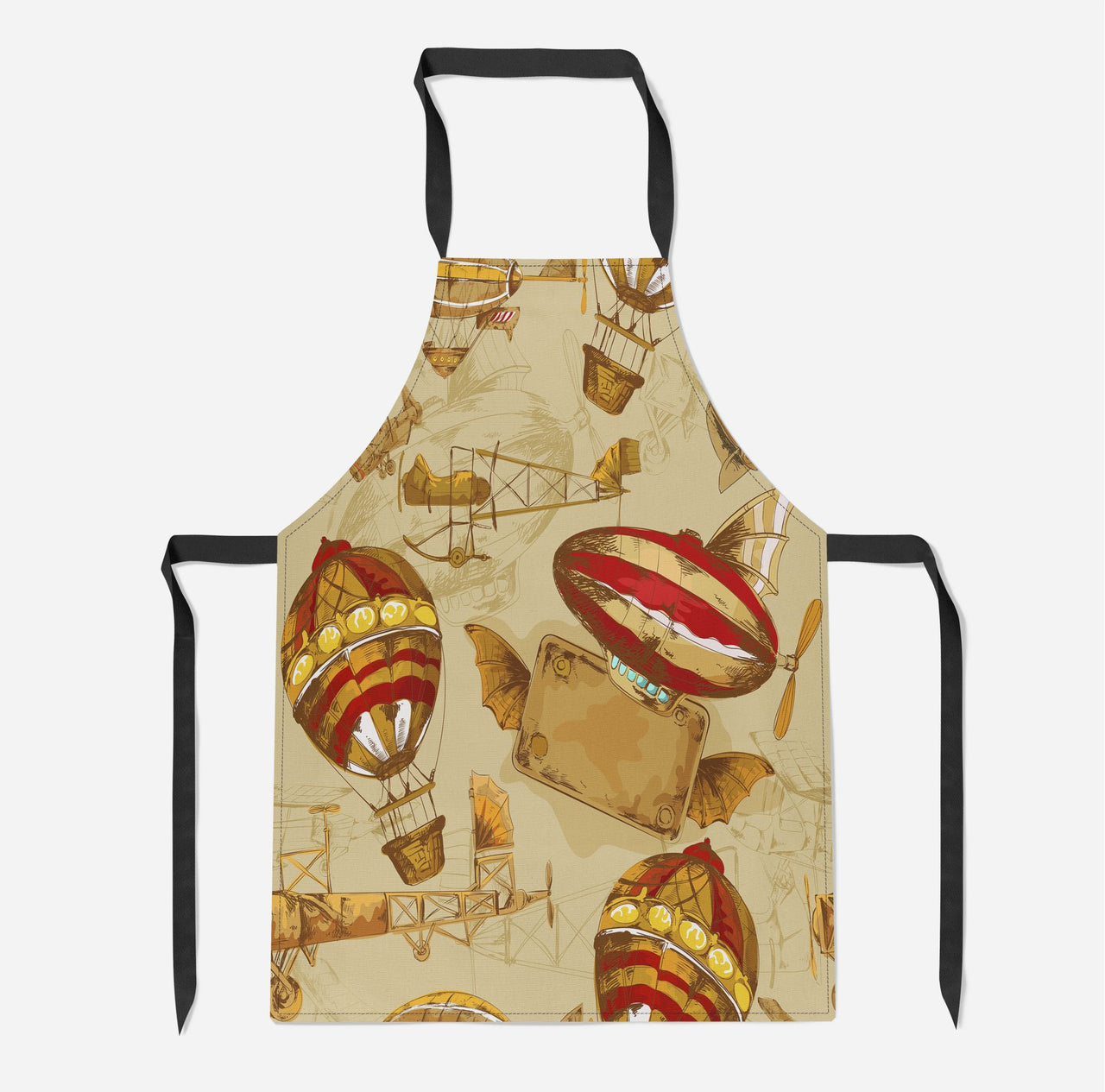Graphical Travel Designed Kitchen Aprons