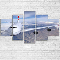 Thumbnail for Graphical Boeing 747 Printed Multiple Canvas Poster Aviation Shop 
