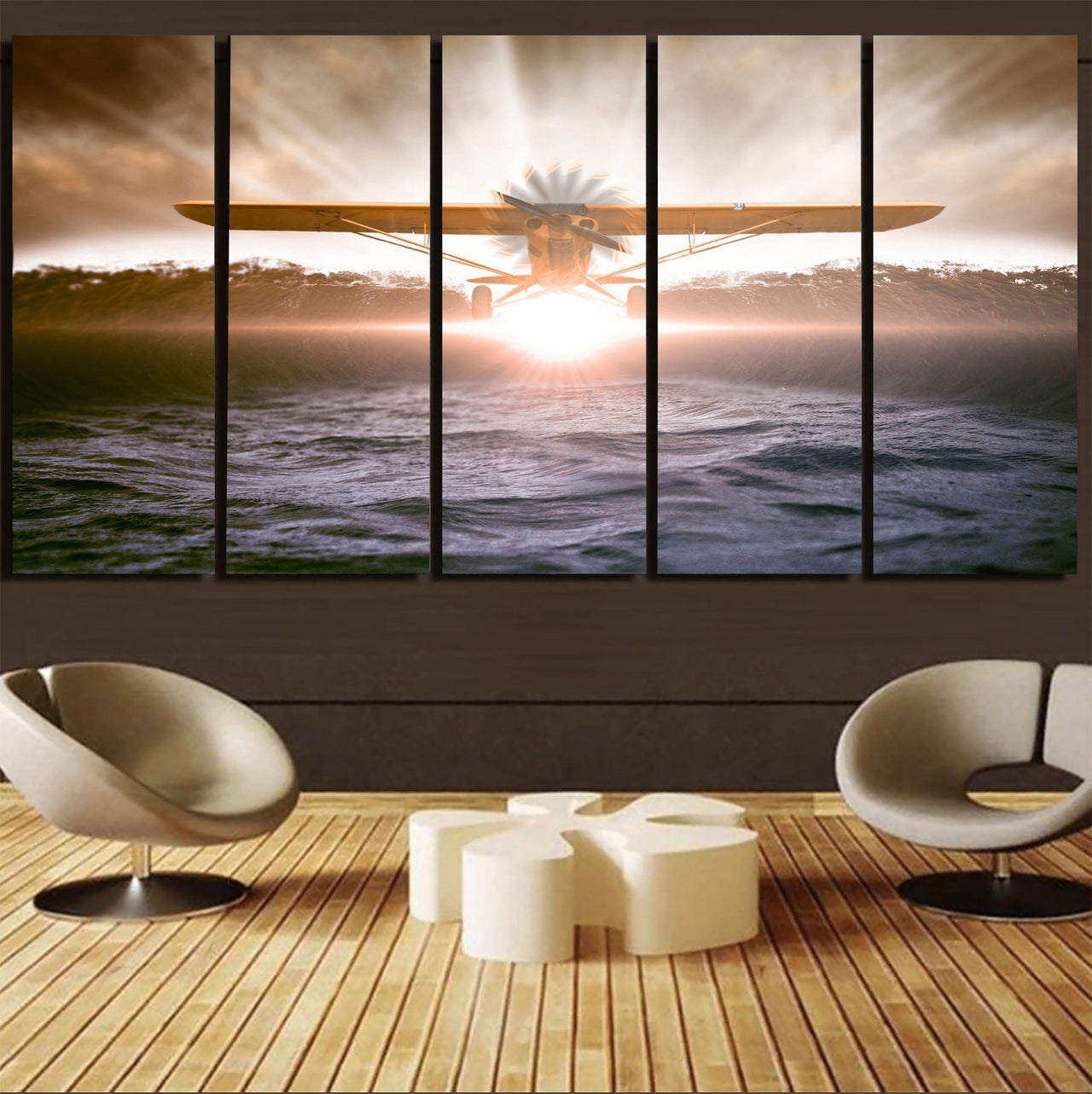 Graphical Propeller Printed Canvas Prints (5 Pieces) Aviation Shop 