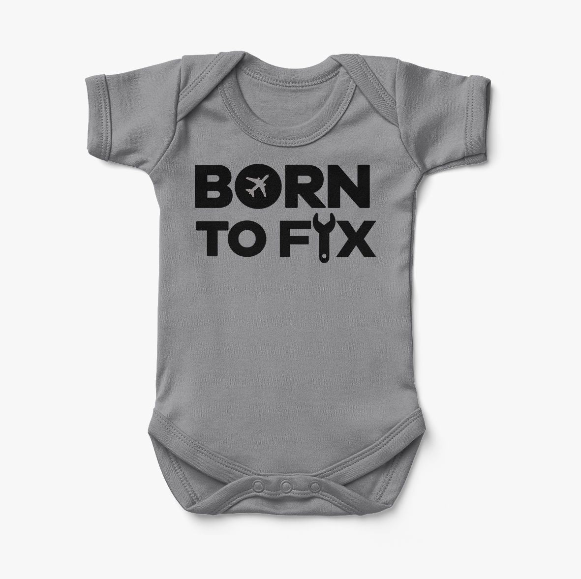 Born To Fix Airplanes Designed Baby Bodysuits