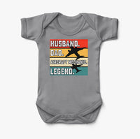 Thumbnail for Husband & Dad & Aircraft Mechanic & Legend Designed Baby Bodysuits