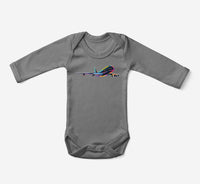 Thumbnail for Multicolor Airplane Designed Baby Bodysuits