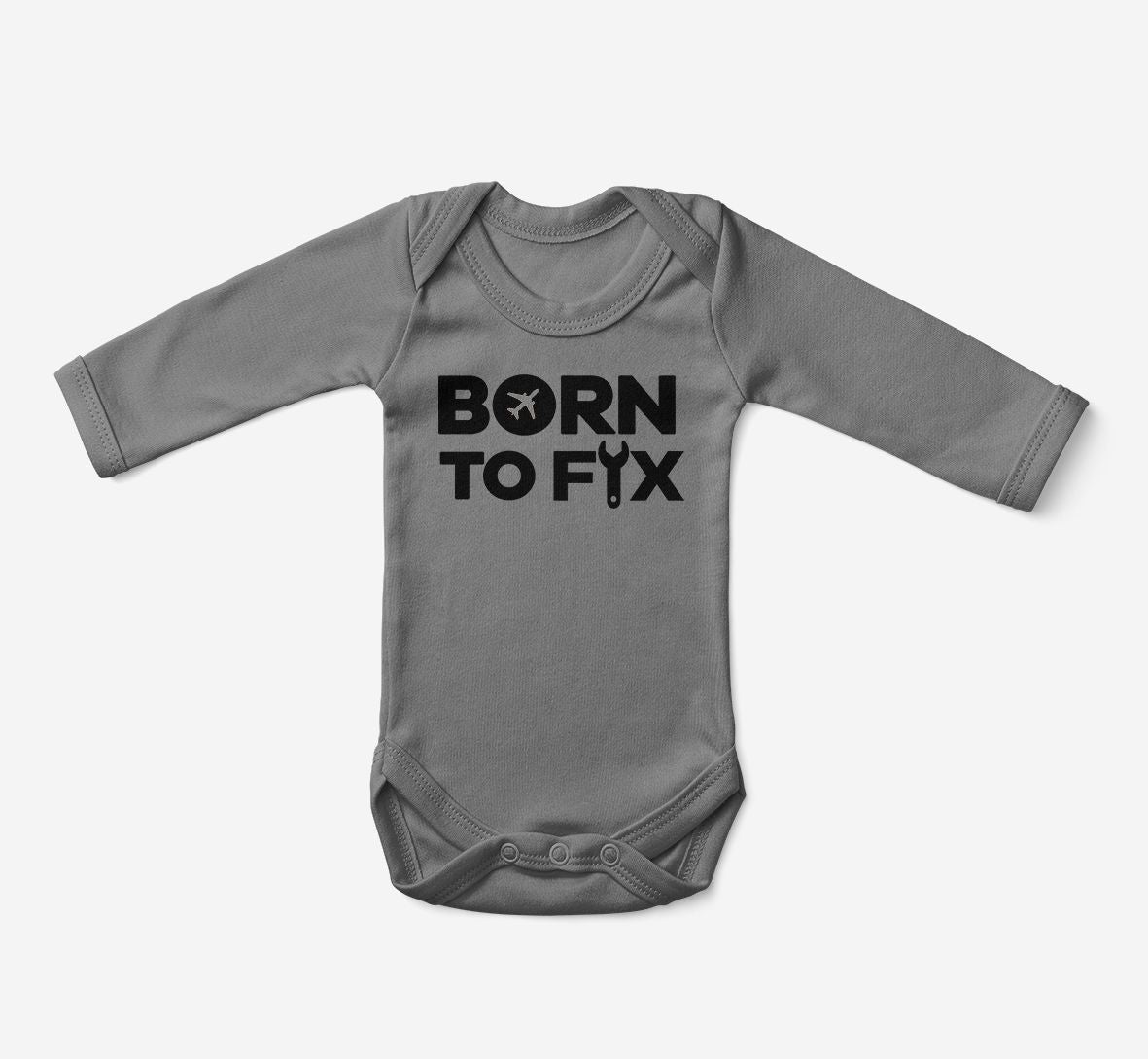 Born To Fix Airplanes Designed Baby Bodysuits