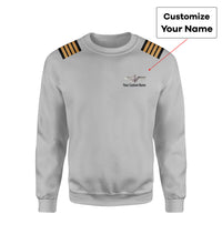 Thumbnail for Custom & Name with EPAULETTES (US Air Force & Star) Designed 3D Sweatshirts