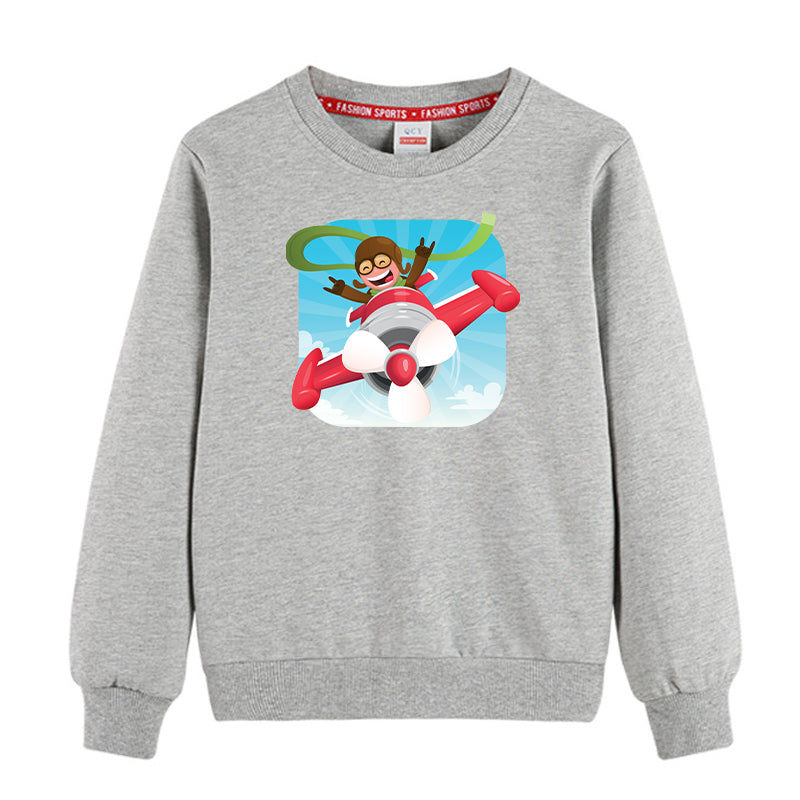 Happy Pilot Designed "CHILDREN" Sweatshirts
