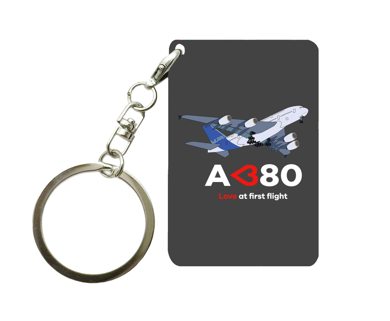 Airbus A380 Love at first flight Designed Key Chains
