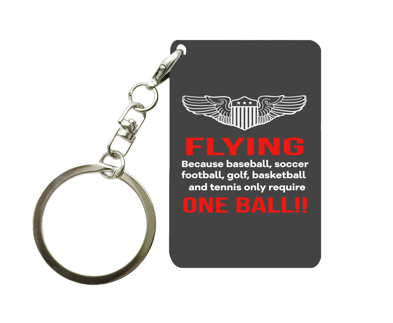 Flying One Ball Designed Key Chains