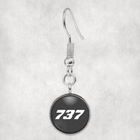 Thumbnail for 737 Flat Text Designed Earrings