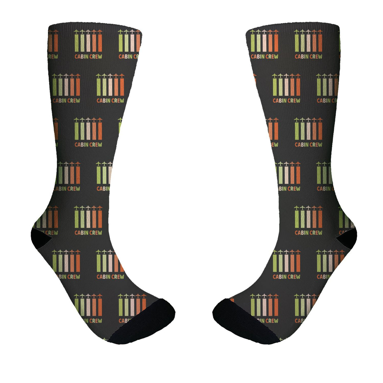 Colourful Cabin Crew Designed Socks