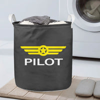 Thumbnail for Pilot & Badge Designed Laundry Baskets