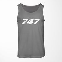 Thumbnail for 747 Flat Text Designed Tank Tops