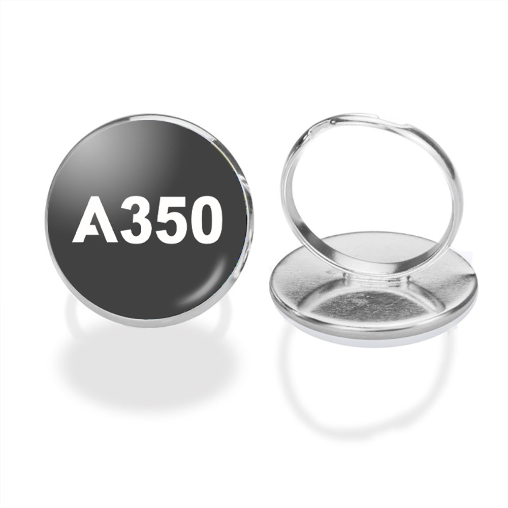 A350 Flat Text Designed Rings