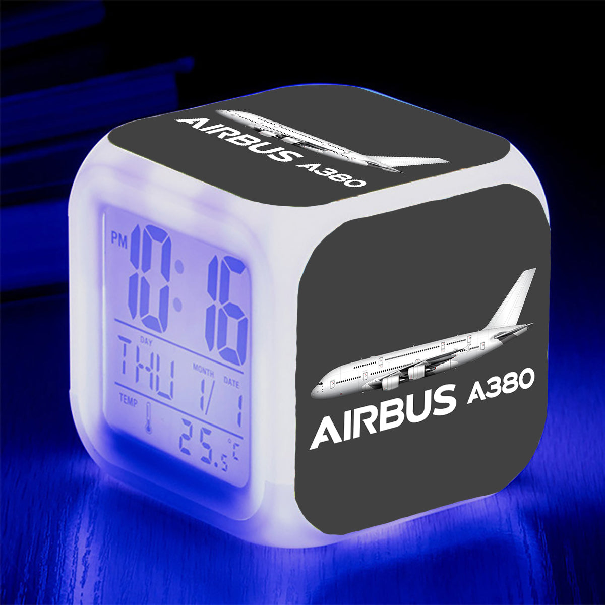 The Airbus A380 Designed "7 Colour" Digital Alarm Clock