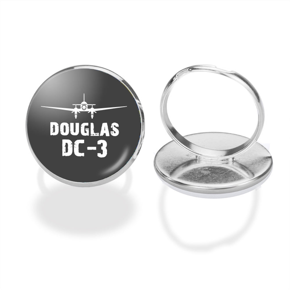 Douglas DC-3 & Plane Designed Rings