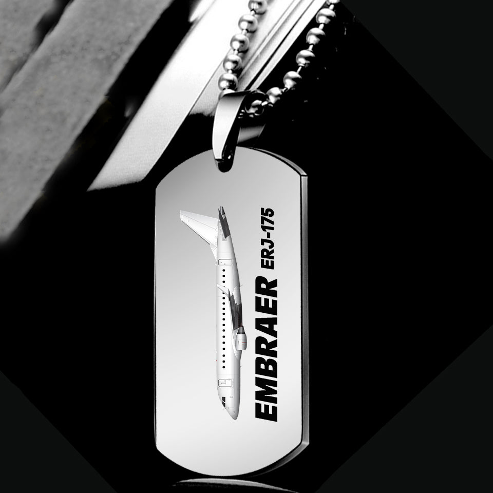 The Embraer ERJ-175 Designed Metal Necklaces