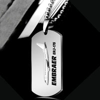 Thumbnail for The Embraer ERJ-175 Designed Metal Necklaces