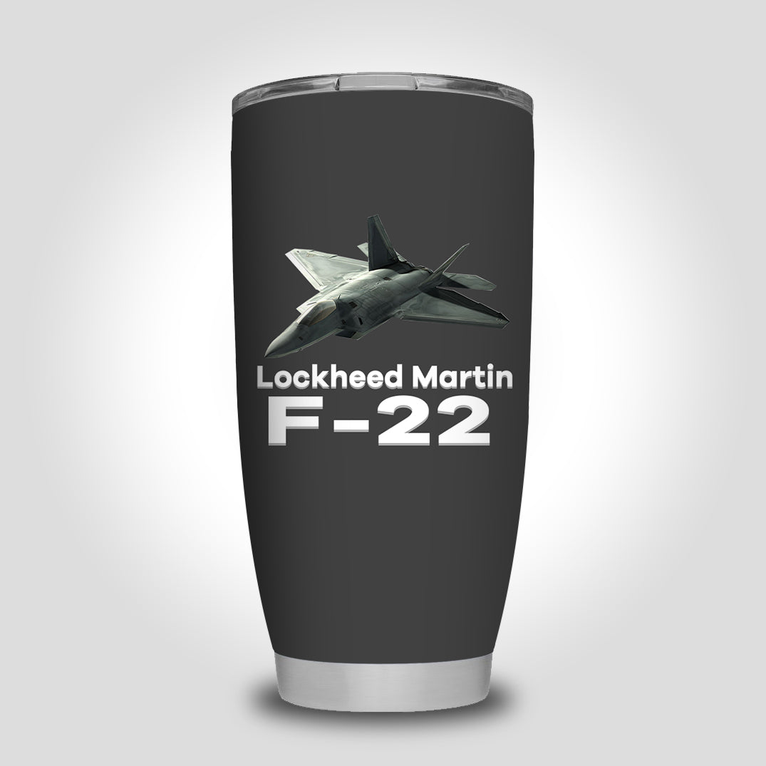 The Lockheed Martin F22 Designed Tumbler Travel Mugs