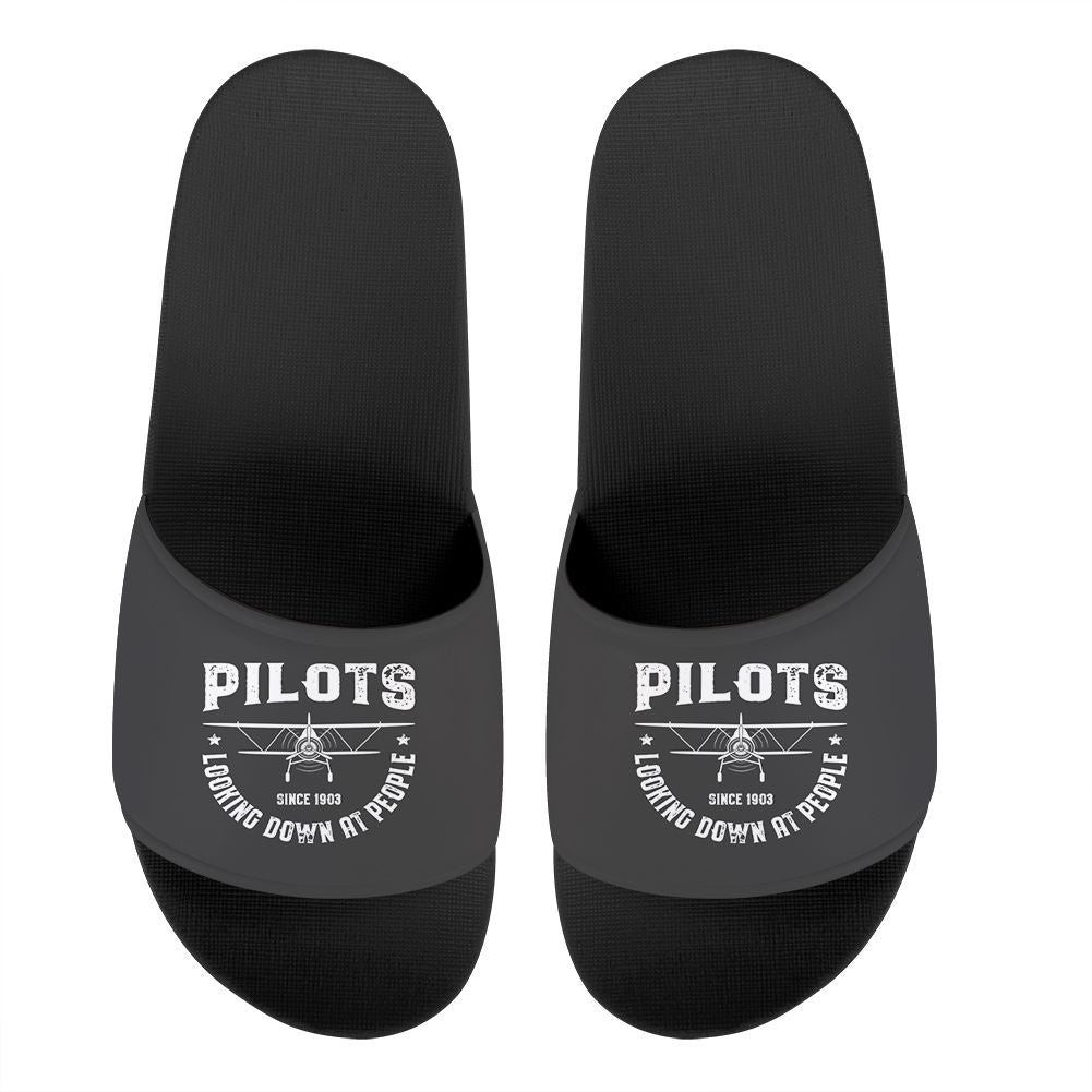 Pilots Looking Down at People Since 1903 Designed Sport Slippers