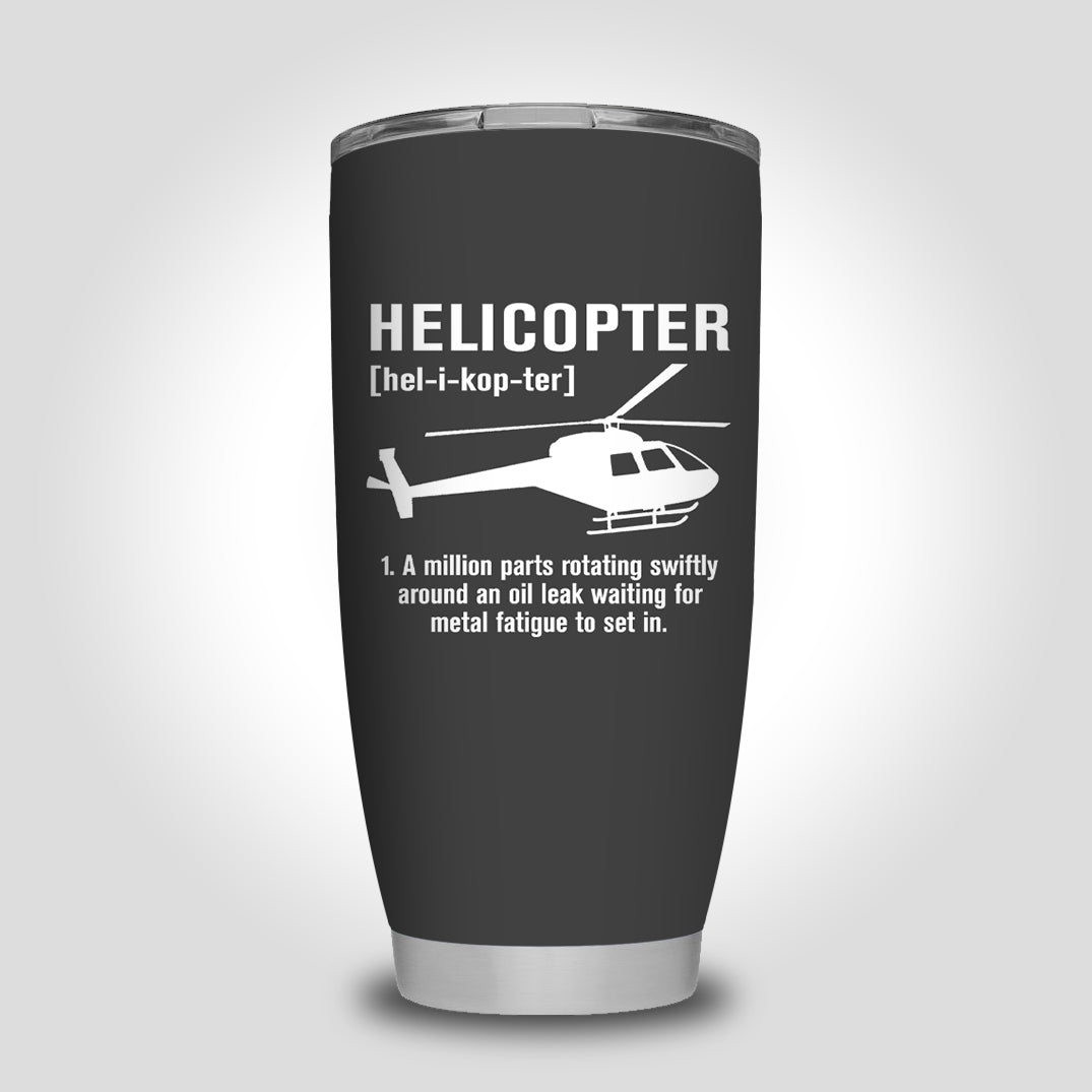 Helicopter [Noun] Designed Tumbler Travel Mugs