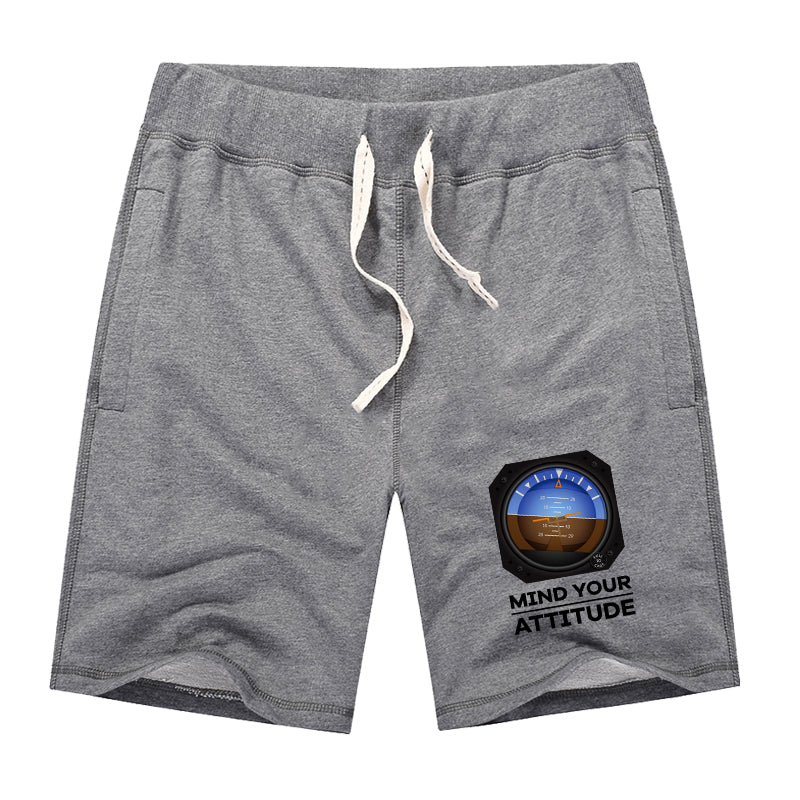 Mind Your Attitude Designed Cotton Shorts