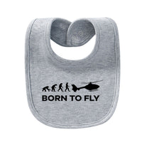 Thumbnail for Born To Fly Helicopter Designed Baby Saliva & Feeding Towels